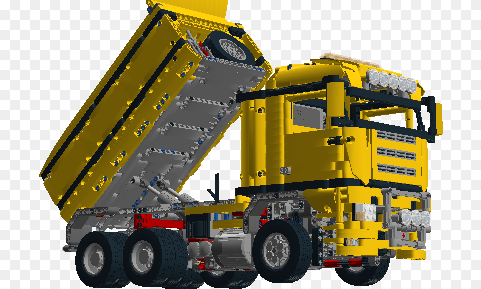 Lego Technic Truck Mocs Instructions, Trailer Truck, Transportation, Vehicle, Bulldozer Free Png Download