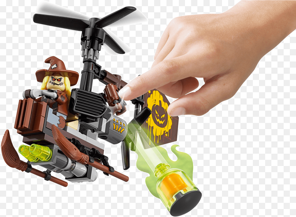 Lego The Batman Movie Scarecrows Fryktgassangrep Lego Batman Espantapajaros Helicoptero, Machine, Coil, Rotor, Spiral Free Png Download