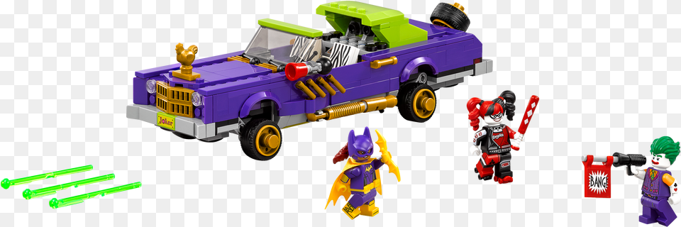 Lego The Joker Notorious Lowrider Download Joker Legos, Toy, Person, Baby, Tow Truck Free Transparent Png
