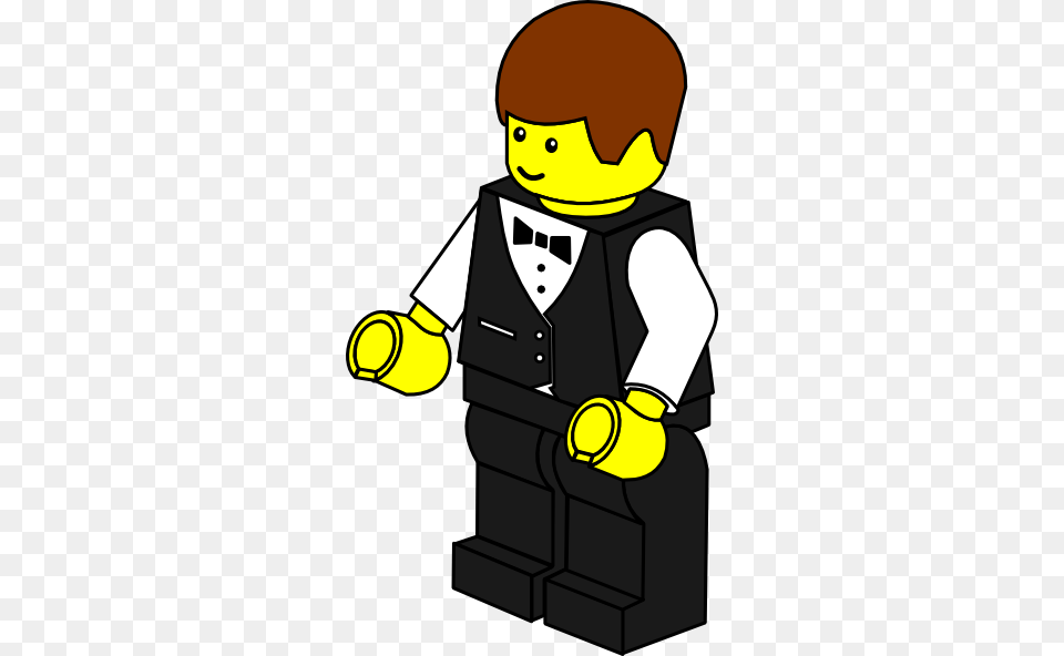Lego Town Waiter Clip Art, Clothing, Vest, Nature, Outdoors Free Transparent Png