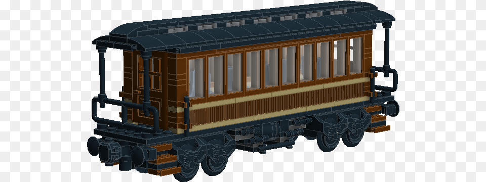 Lego Train Old Time Passenger Car Scale Model, Passenger Car, Transportation, Vehicle, Bulldozer Free Png