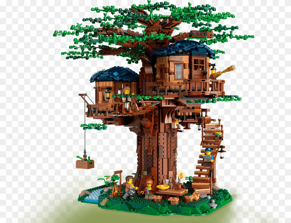 Lego Treehouse, Architecture, Building, Cabin, House Free Png