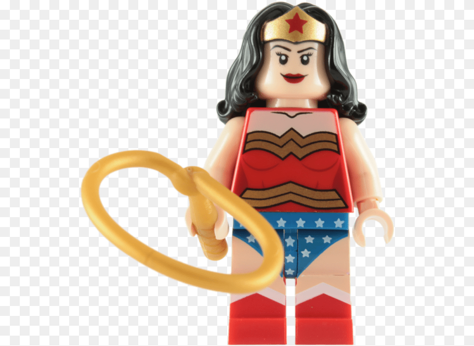 Lego Wonder Woman Minifigure With Lasso Porte Cl Wonder Woman Lego, Baby, Person, Face, Head Png