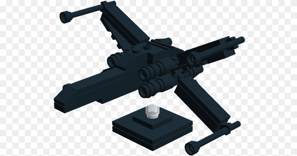 Lego X Wing Monochrome, Firearm, Gun, Machine Gun, Rifle Png