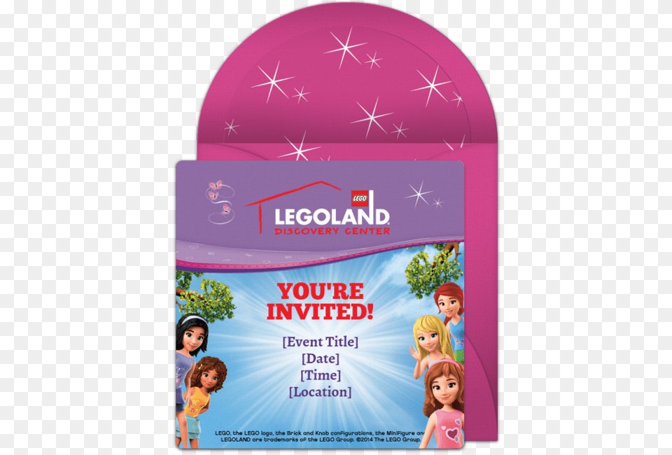 Legoland Invitation, Advertisement, Poster, Person, Girl Png Image