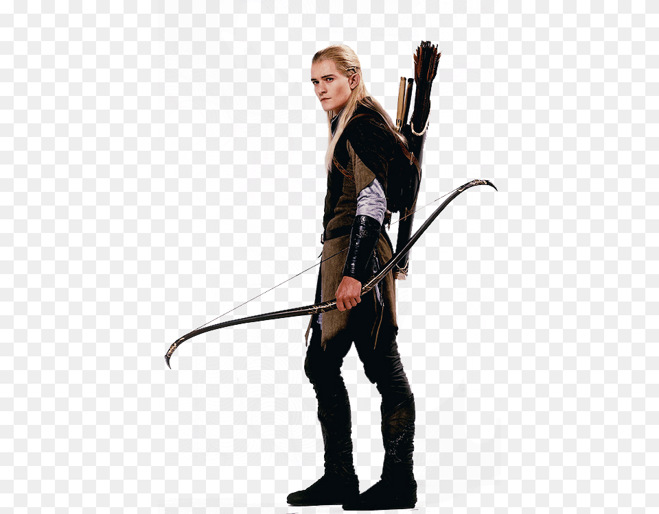Legolas Image, Person, Weapon, Face, Head Free Transparent Png