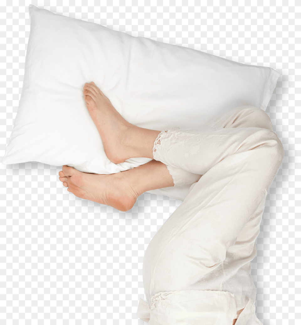 Legs Of Person Sleeping Sitting, Cushion, Home Decor, Pillow, Ankle Free Png Download