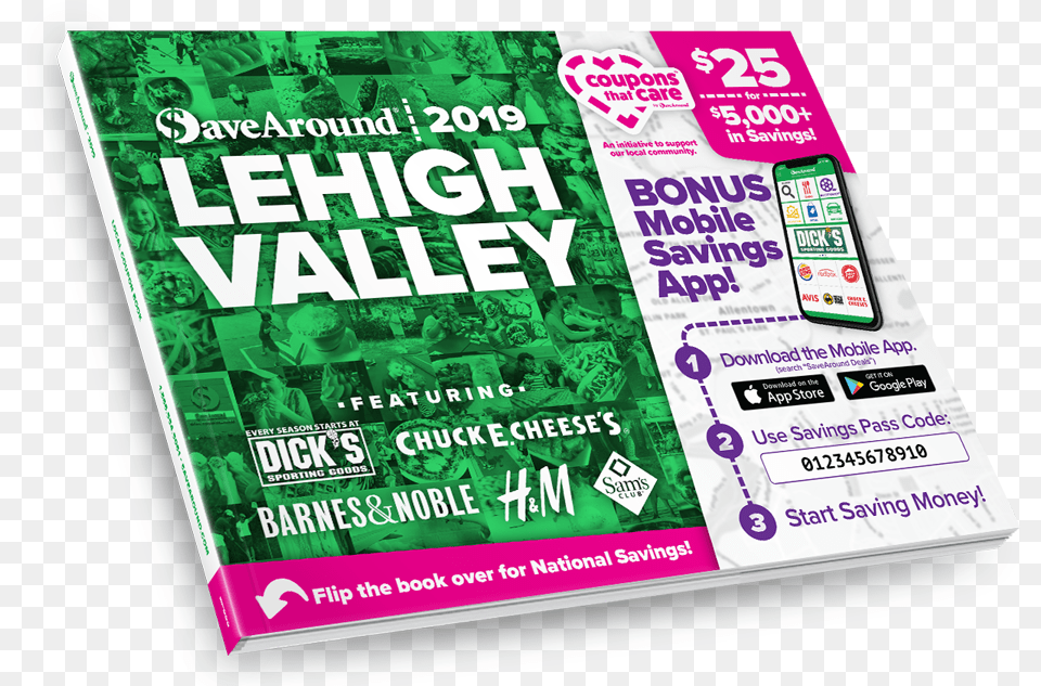 Lehigh Valley Pa 2019 Savearoundltsupgtltsupgt Save Around Erie Book, Advertisement, Poster, Electronics, Phone Png Image