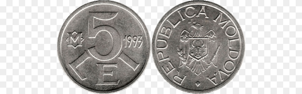 Lei Moldova 1968 S Nickel Error, Coin, Money, Dime Free Png