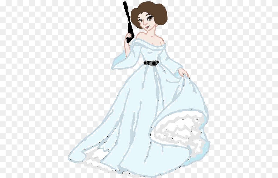 Leia Organa Princess Leia Clipart Queen Amidala Floor Length, Formal Wear, Wedding Gown, Clothing, Dress Free Png