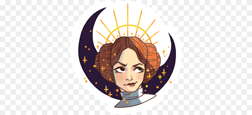 Leia Organa Star Wars Art Drawings Stickers Star Wars, Photography, Face, Head, Person Png