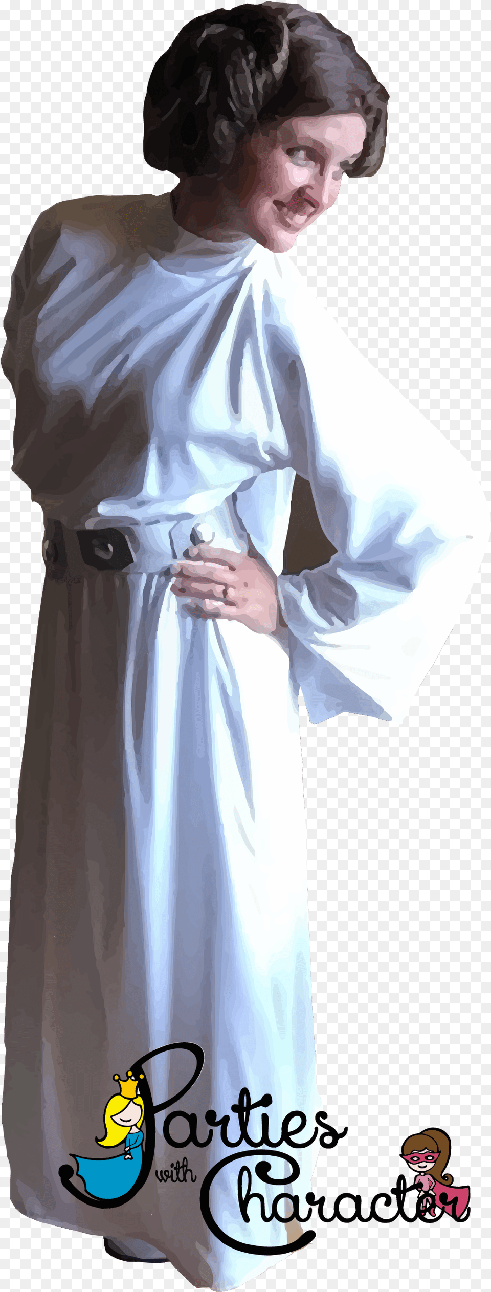 Leia Transparent 01 Gown, Adult, Sleeve, Person, Long Sleeve Png