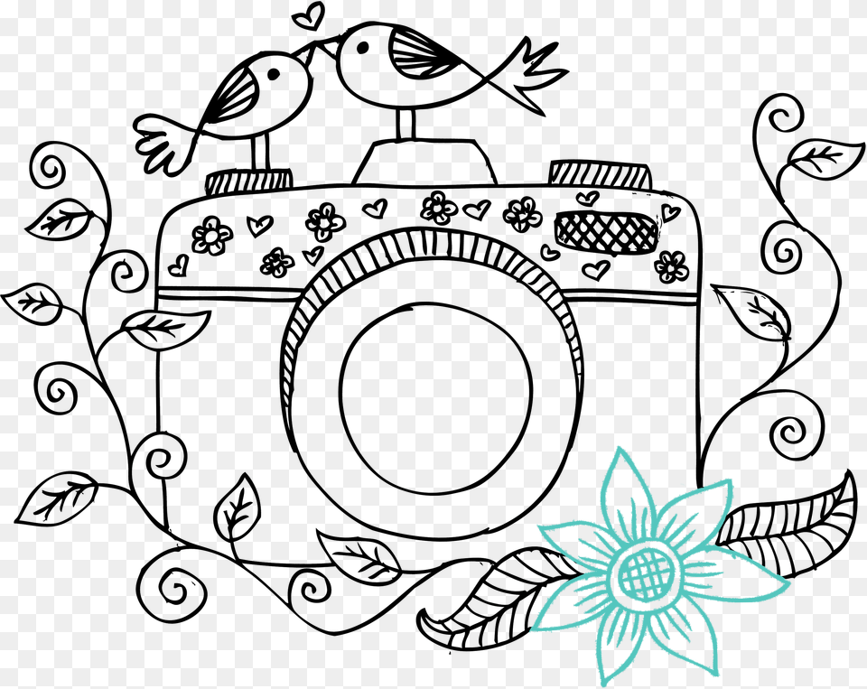 Leighleigh Photography Camera Doodle, Pattern, Art, Floral Design, Graphics Free Transparent Png