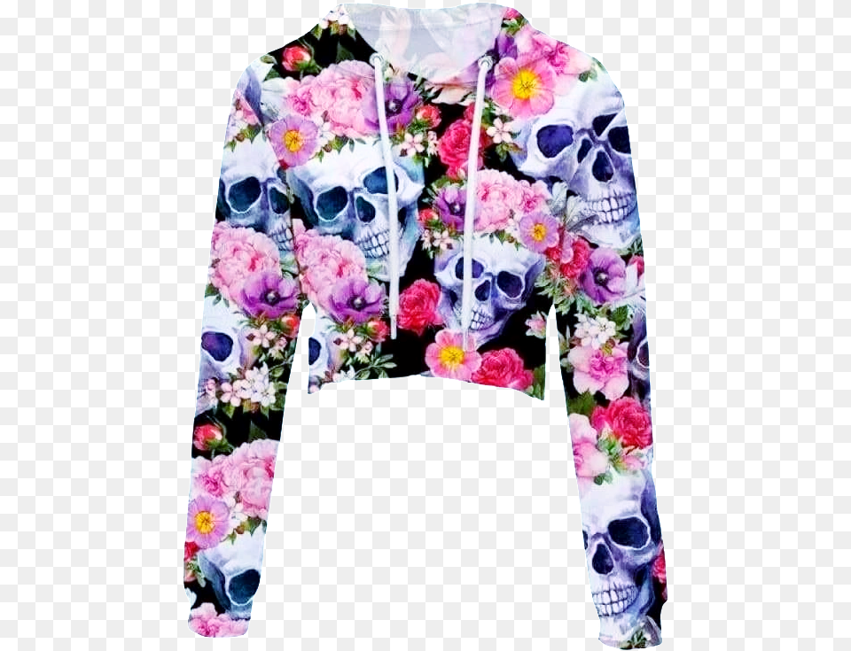 Leimolis Crop Top Hoodie Women 3d Print Pink Black Hoodie, Jacket, Clothing, Coat, Blouse Free Png Download