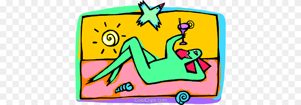 Leisure Man With A Cocktail Royalty Vector Clip Art Free Png Download
