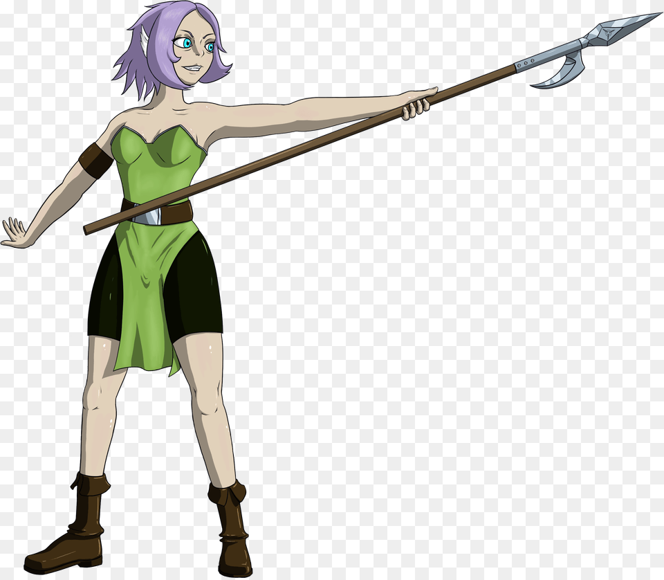 Leiyu The Sylph Witch Cartoon, Book, Weapon, Comics, Spear Free Png