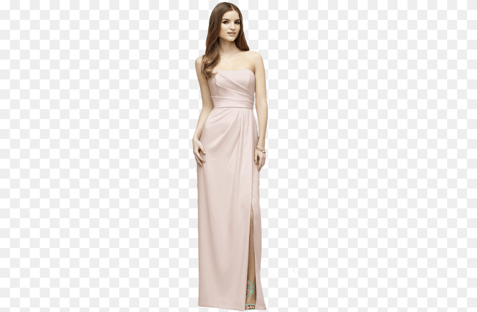 Lela Rose Lr221 Full Length Strapless Crepe Dress With Dress, Clothing, Evening Dress, Fashion, Formal Wear Free Transparent Png