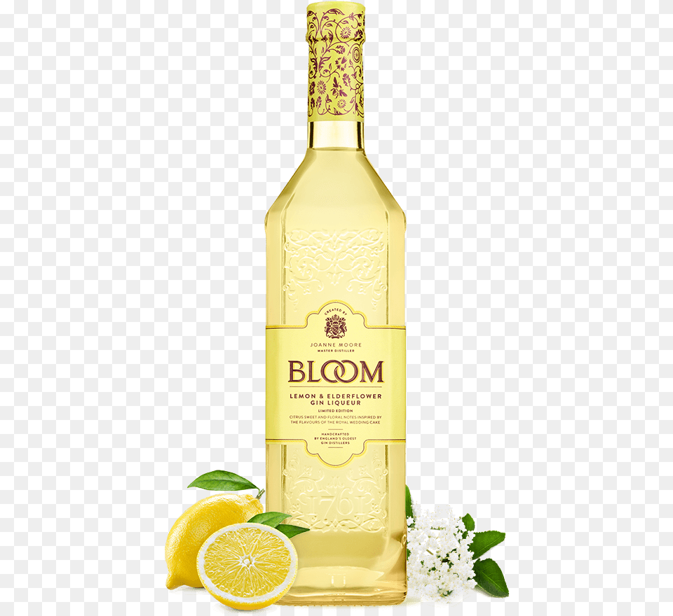 Lemon Amp Elderflower Glass Bottle, Produce, Citrus Fruit, Plant, Food Free Png