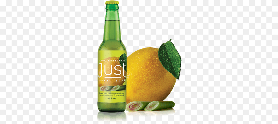 Lemon Amp Lemongrass Beer Bottle, Alcohol, Beverage, Plant, Liquor Free Transparent Png