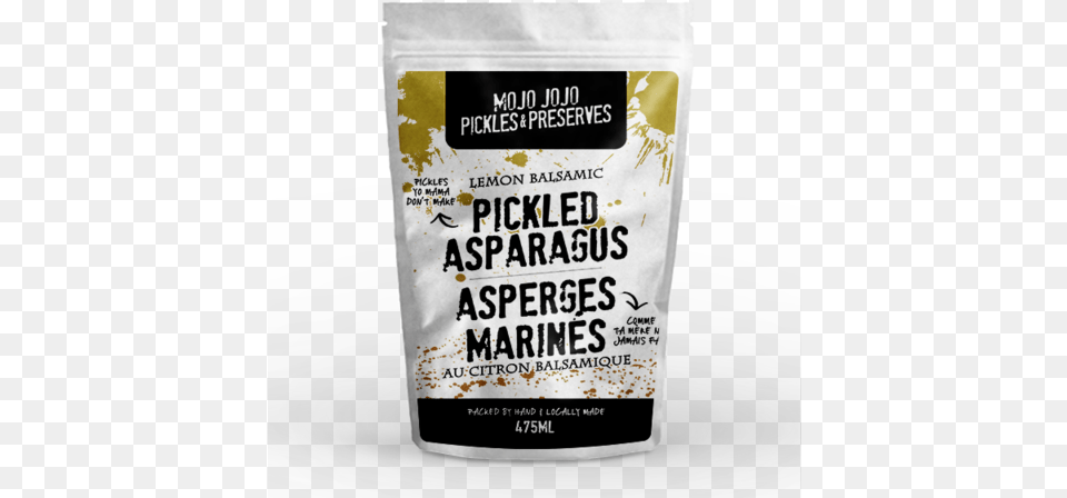 Lemon Balsamic Pickled Asparagus By Mojo Jojo Pickles Pickling, Advertisement, Poster, Powder, Food Png Image