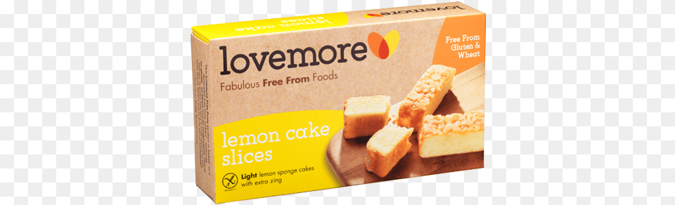 Lemon Cake Slices Love More Slice Cake, Food, Sandwich, Bread, Cornbread Free Transparent Png