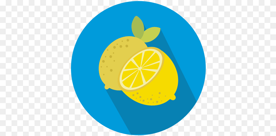 Lemon Circle Icon Icon, Citrus Fruit, Food, Fruit, Plant Free Transparent Png