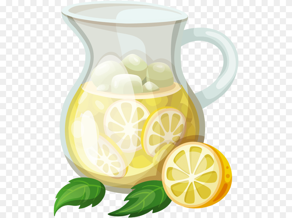 Lemon Clipart Lemonade Pitcher Lemonade Clipart, Beverage, Produce, Plant, Jug Png