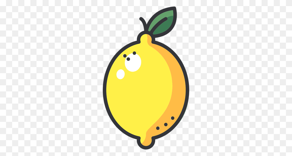 Lemon Color Icon, Citrus Fruit, Food, Fruit, Plant Png Image