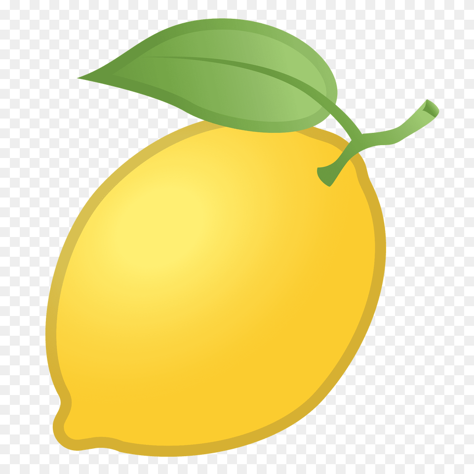 Lemon Emoji Clipart, Citrus Fruit, Food, Fruit, Plant Png Image