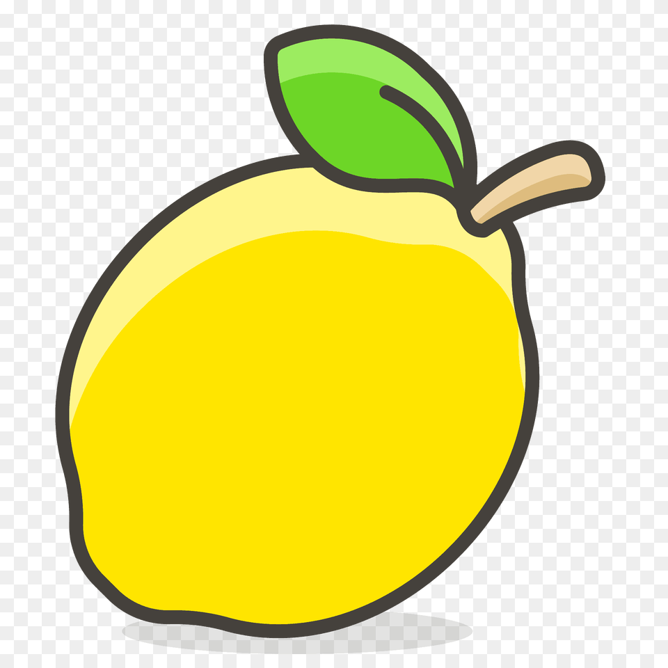 Lemon Emoji Clipart, Citrus Fruit, Food, Fruit, Plant Png