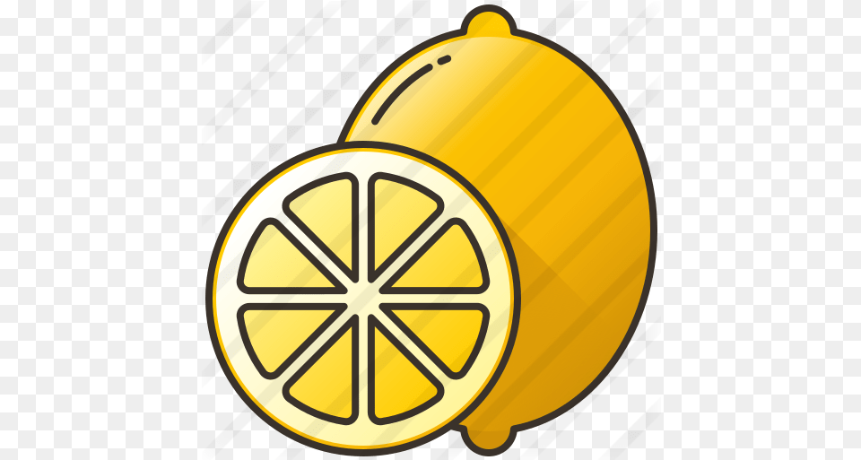 Lemon Food Icons Icon, Citrus Fruit, Fruit, Produce, Plant Free Png Download