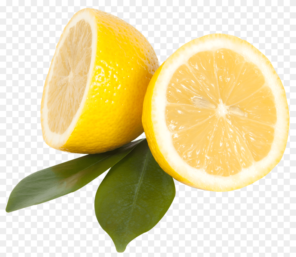 Lemon Fruit With Leaf Image, Citrus Fruit, Food, Orange, Plant Free Png