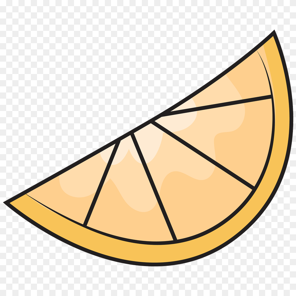 Lemon Half Slice Clipart, Citrus Fruit, Food, Fruit, Plant Png Image