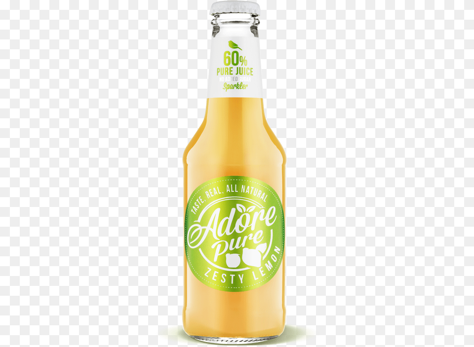 Lemon Home Beer Bottle, Alcohol, Beer Bottle, Beverage, Liquor Png