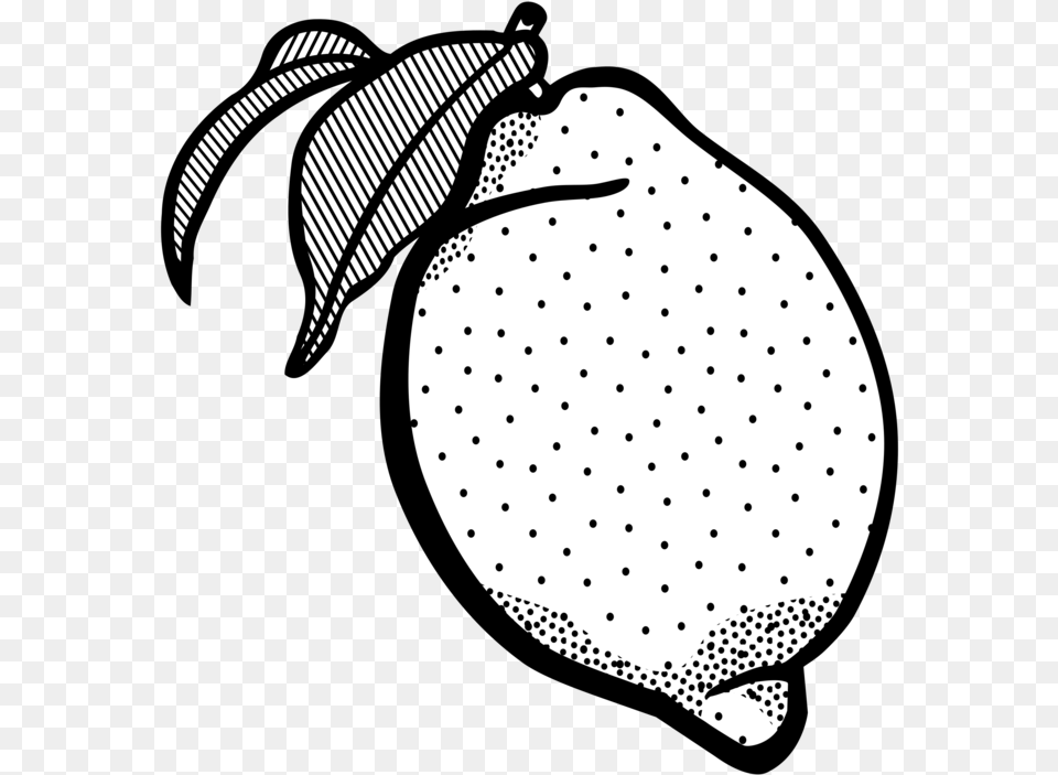 Lemon Juice Black And White Line Art Color Lemon Line Art, Food, Fruit, Plant, Produce Free Png