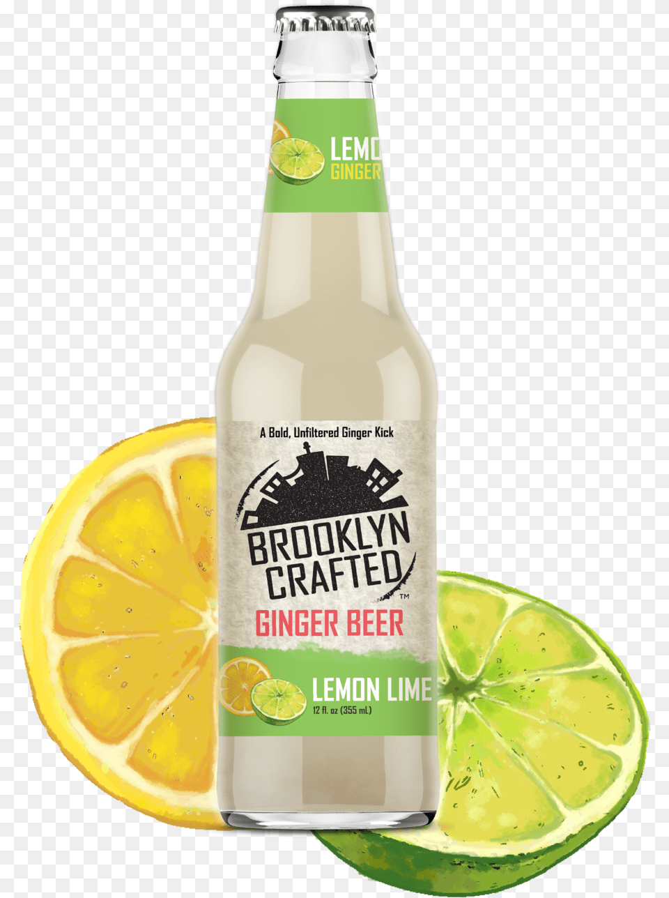 Lemon Lime Product Brooklyn Crafted Lemon Lime Ginger Beer, Produce, Plant, Fruit, Food Free Png