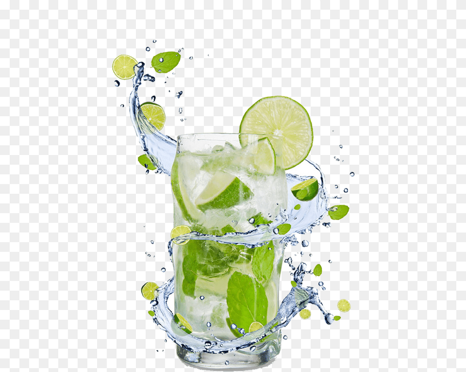 Lemon Lime Splash, Alcohol, Plant, Mojito, Produce Png