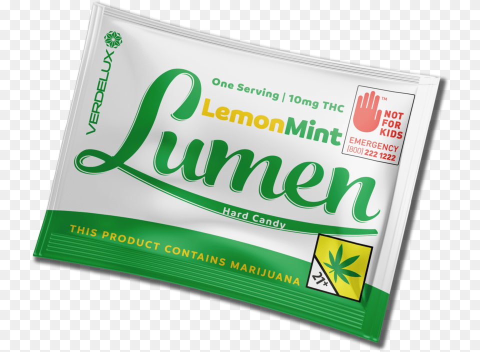 Lemon Mint Lumen Bag, Gum, Business Card, Paper, Text Png