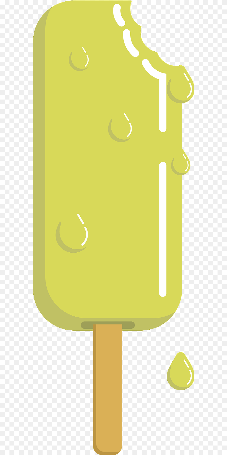 Lemon Popsicle Clipart, Food, Ice Pop, Cream, Dessert Free Png