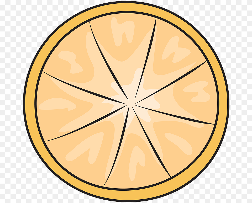 Lemon Slice Clipart Download Creazilla Circle, Gold Free Transparent Png