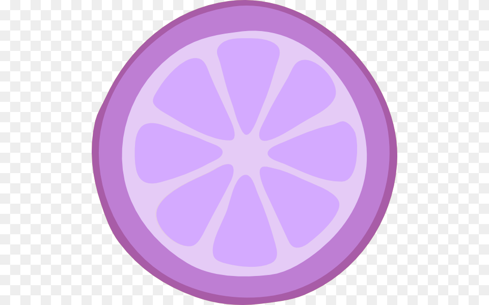 Lemon Slice Clipart Purple, Citrus Fruit, Food, Fruit, Plant Png
