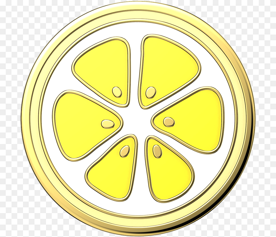 Lemon Slice Enamel Circle, Alloy Wheel, Vehicle, Transportation, Tire Png Image