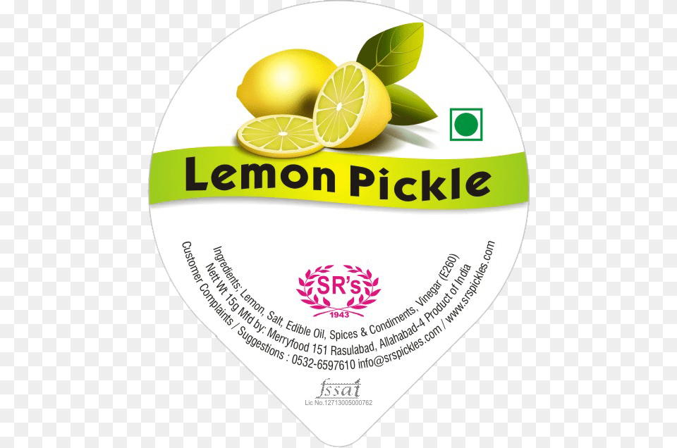 Lemon Sweet Pickle Lemon Sweet Pickle Label, Citrus Fruit, Food, Fruit, Plant Free Transparent Png