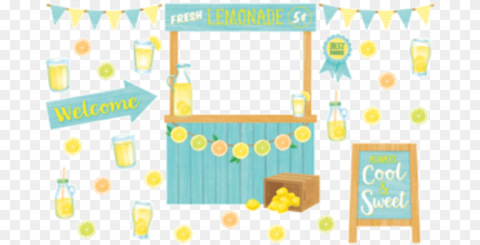 Lemon Zest Lemonade Stand Bulletin Board For Party, Beverage, People, Person Free Png Download