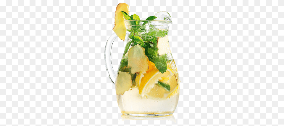 Lemonade, Alcohol, Beverage, Cocktail, Herbs Png Image