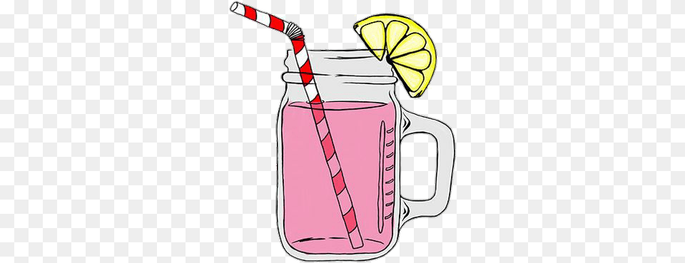 Lemonade Clipart Tumblr Pink Lemonade Clip Art, Jar, Beverage, Cup, Smoke Pipe Free Transparent Png