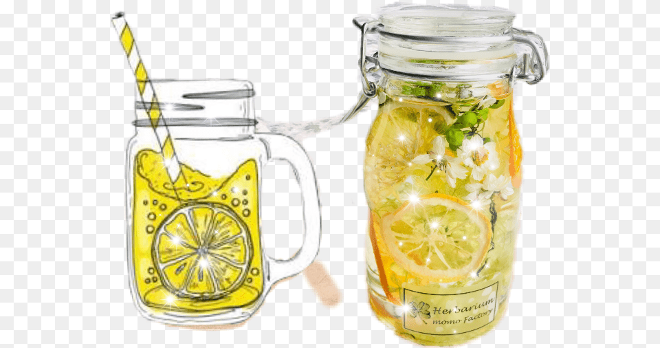 Lemonade Limonatafreetoedit Blackwhite Girl Yujacha, Beverage, Mason Jar Png