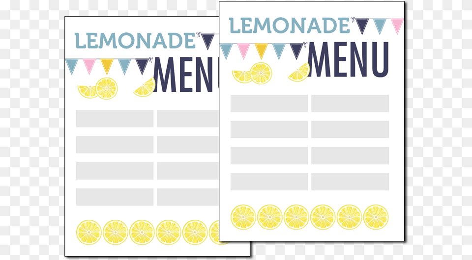 Lemonade Stand Menu, Advertisement, Poster, Text, Page Png