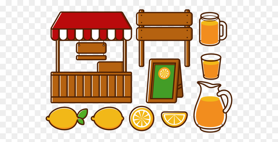 Lemonade Stand Vectors, Citrus Fruit, Food, Fruit, Plant Png