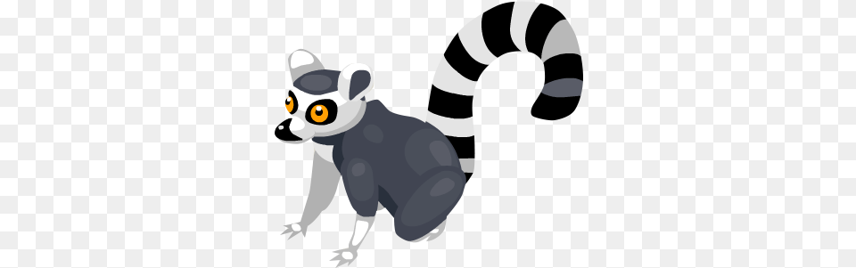 Lemur Play Animated Lemur, Animal, Mammal, Wildlife, Baby Free Transparent Png